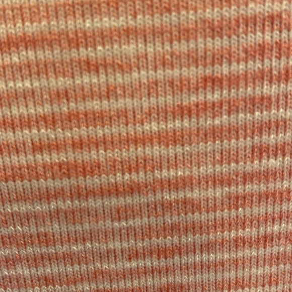 Talbots SOFT Scoop Neck Cap Sleeve Shift Dress Dress Pink White Stripe Sz MP - Picture 4 of 7